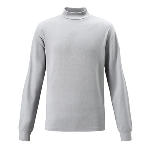 素湃Supield半高领打底衫男吸湿干爽运动保暖上衣冬宽松透气秋衣