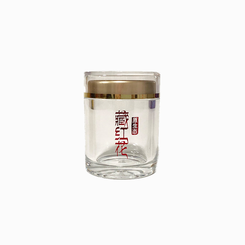 新款藏红花亚克力瓶专用1 3 5 10克透明塑料罐子通用包装礼品批发