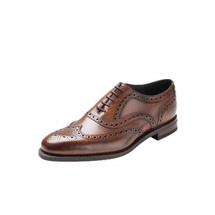 Loake进口手工擦色商务皮鞋男固特异布洛克皮鞋橡胶底 Kerridge-x