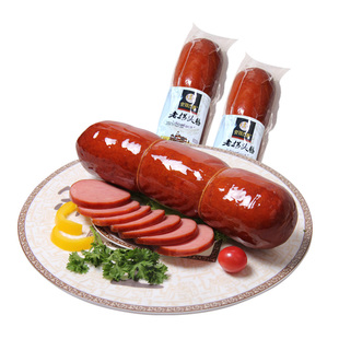 克拉古斯沈阳特产俄罗斯式老拐头香肠520g*2纯猪肉原味老火腿熟食