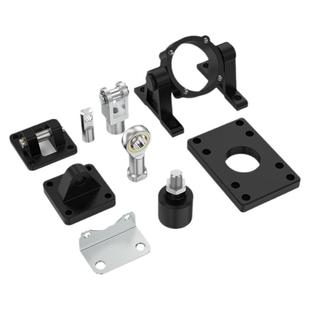 SC标准气缸附件配件大全CA单耳TC中摆法兰板固定件32/40/50/63/80