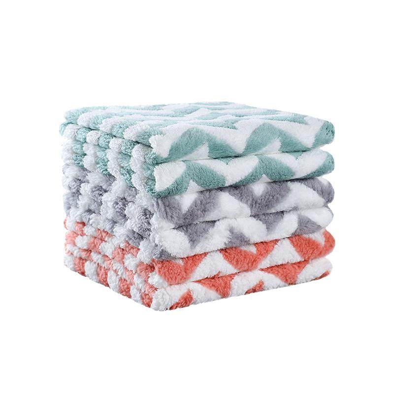 佳帮手厨房专用厚抹布吸水不易掉毛家用洗碗布不易沾油懒人百洁布