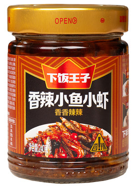 下饭王子香辣小鱼小虾湖南特产辣椒酱下饭菜拌饭酱茶油开味咸菜