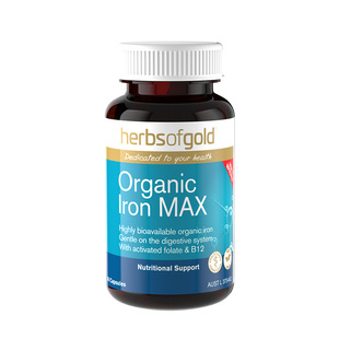 【自营】HerbsofGold和丽康铁元素补铁血红气血素女士缺铁30粒/瓶