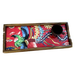 特价回馈老顾客创意双面用立体浮雕手绘陶瓷托盘茶盘也可做瓷板画