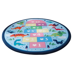 加厚圆形地毯卧室床边防摔地垫儿童房帐篷垫客厅防滑打理阳台家用