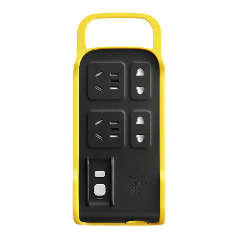 公牛插座带漏电保护插排插板带线带漏保工程防摔工地施工拖接线板
