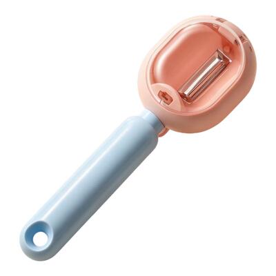 防飞溅储皮式削皮刀带收纳削皮器