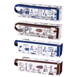 日本KOKUYO国誉Campus笔袋eric联名大容量笔袋女小学生文具袋高透明笔袋初高中男女孩收纳高颜值文具盒