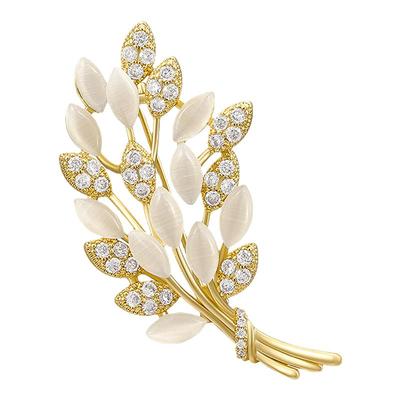 设计感高档麦穗胸针别针