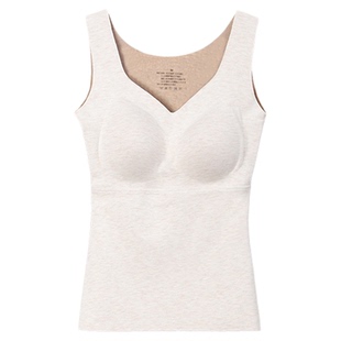 大洪洪【日日暖】冬款桑蚕丝羊毛内衣女保暖内搭背心