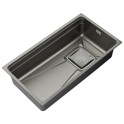 箭牌聚渣宝洗菜盆厨房水槽大单槽不锈钢家用台下盆纳米压纹洗碗槽