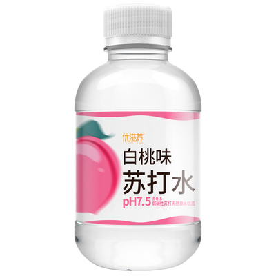 小瓶装苏打水无气泡无糖孕妇饮料白桃味饮用水整箱特价柠檬饮品