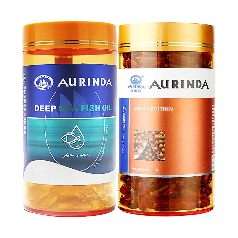 澳琳达深海鱼油中老年300粒含omega3+大豆磷脂300粒澳洲原装进口