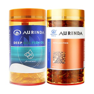 澳琳达深海鱼油中老年300粒含omega3＋大豆磷脂300粒澳洲原装进口