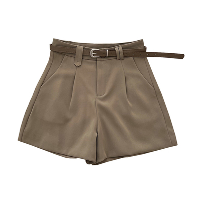 高腰显瘦西装短裤a字裤