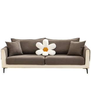 棉麻沙发套罩四季通用防滑全包布艺坐垫笠纯色简约沙发套笠盖定制