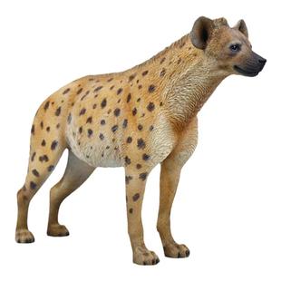 现货JXK16非洲鬣狗模型仿真草原生动物周边桌面摆件配潮玩手办