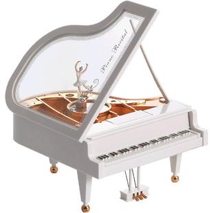 ins风北欧复古钢琴音乐盒桌面装饰品摆件创意礼品高级感生日礼物