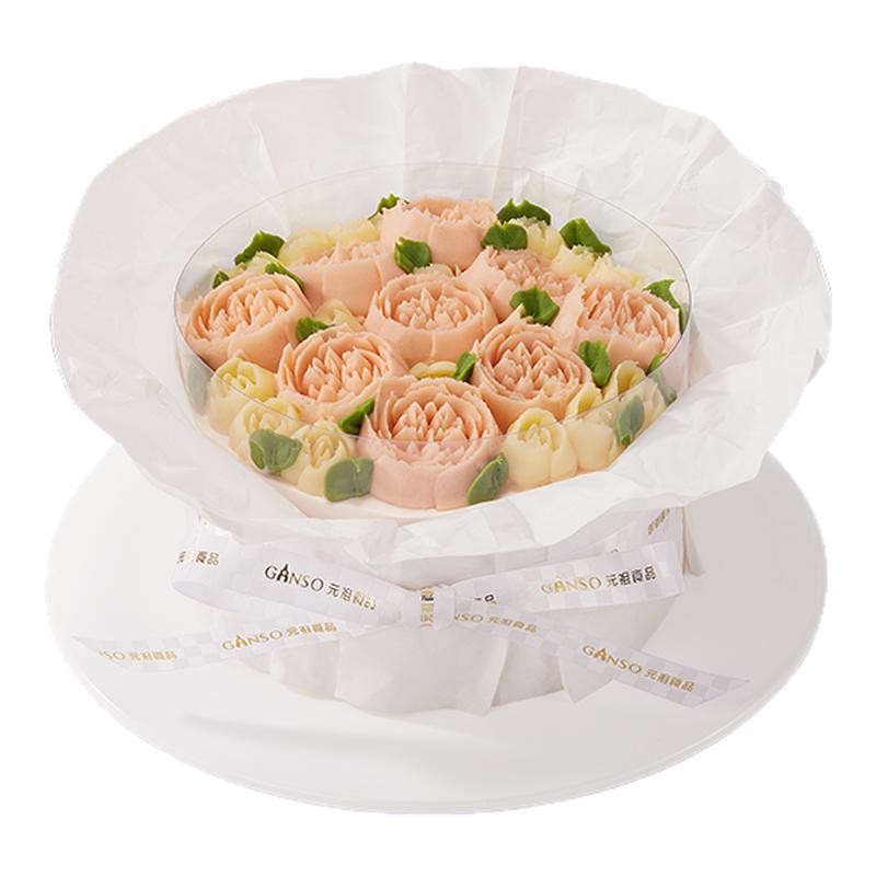 元祖以花之名鲜奶蛋糕女神浪漫告白可食用鲜花造型同城2小时达