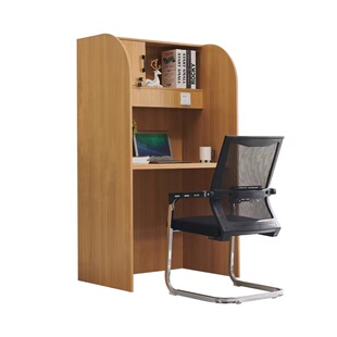 成人自考隔断桌ai自习室桌椅托管班辅导桌沉浸式共享自习室学习桌