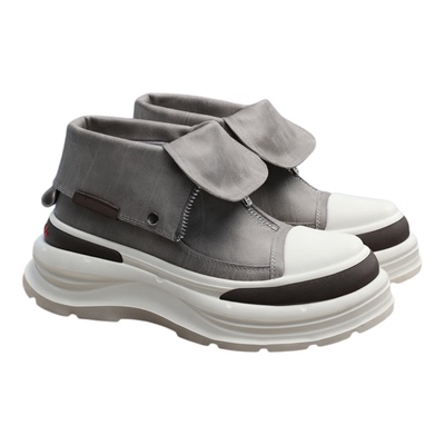 马克华菲男鞋2025新款高帮板鞋男