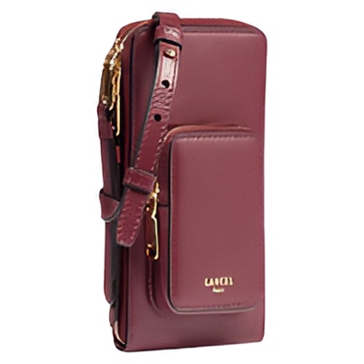 【新品】LANCEL/兰姿 ORIGAMI系列迷你单肩斜挎包  拉链包牛皮