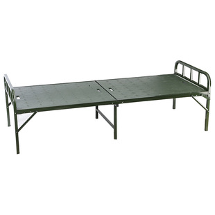 民政救灾钢塑折叠床抢险应急单人行军床家用简易午休床两折床