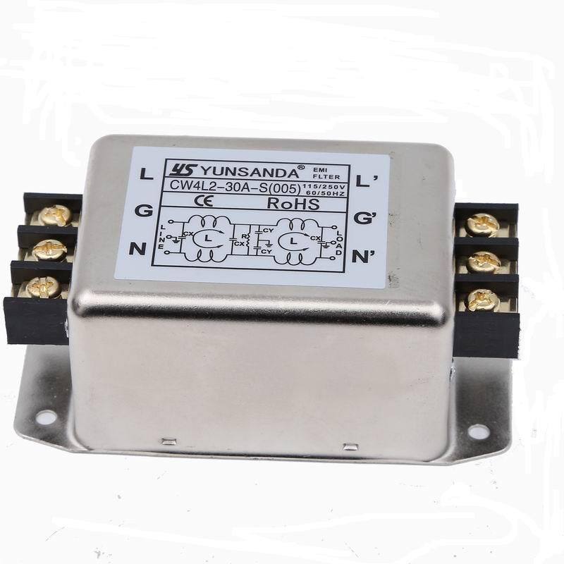 CW4L2-20A-R1单相双极三极高性能导轨式电源滤波器220v交流抗干扰