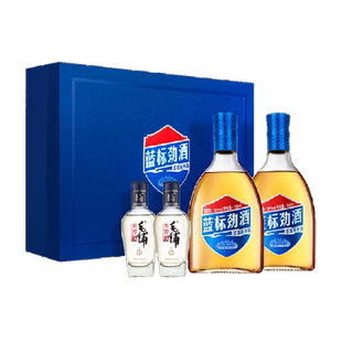 劲牌中国蓝标劲酒36度礼盒装500ml*2瓶+100ml*2瓶苦荞尊享小酒