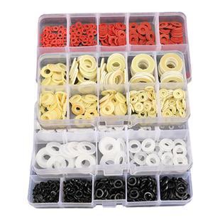 不锈钢尼龙红钢纸发黑平垫弹垫大全金属垫圈垫片DIY家用套盒M2-10