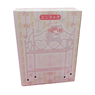 美乐蒂小铁架少女置物架宿舍收纳架少女心礼物铁质桌面展示整理架