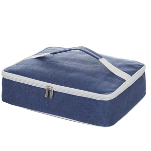 儿童饭盒手提袋牛津布防水防油保温铝箔餐盘包小学生饭盒袋手提包