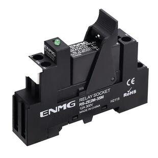 恩爵薄款固态继电器模组小型导轨式SSK10D带底座5v24v直流控交流