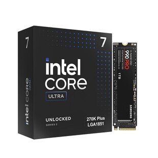 Intel/英特尔u7 Ultra 7 270K/265K/250k盒cpu搭三星990 PRO 1TB
