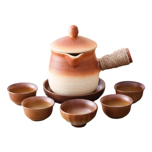 围炉煮茶壶带盖烤奶茶罐罐壶烤火炉子套装可干烧煮奶陶罐粗陶茶具