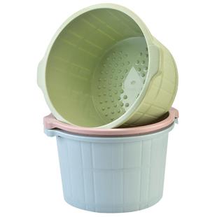 百露按摩泡脚桶冬季家用加高泡脚桶塑料加厚泡脚桶过膝双人足浴盆
