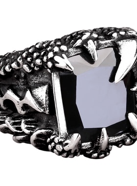 维京戒指钛钢盾牌十字滴胶首饰品