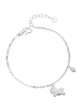 顺庆银楼足银S999向吉套链女款