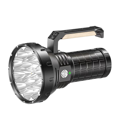 高端手电筒强光充电手提探照灯