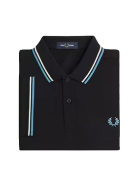 麦穗polo衫男夏季FP翻领条纹短袖