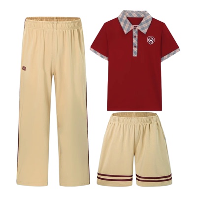 珠海香洲区小学生校服春夏短袖速干夏季运动套装长裤