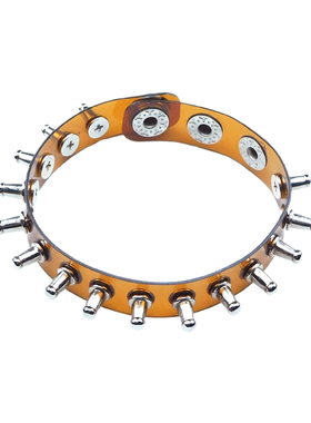 紫罗兰色透明透明软塑料朋克手链