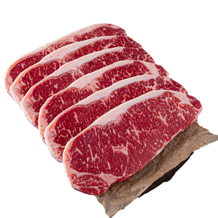 澳嘉2斤澳洲M3+西冷牛排原切安格斯谷饲牛外脊M5健身官方旗舰店