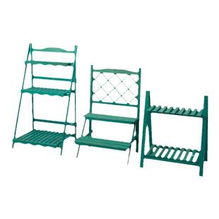 阳台小花架植物架复古实木置物架飘窗多肉落地式花架子花盆摆放架