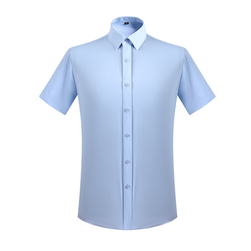 夏季衬衫工作服男女上班工衣办公室文员展销会工厂职业装绣logo定