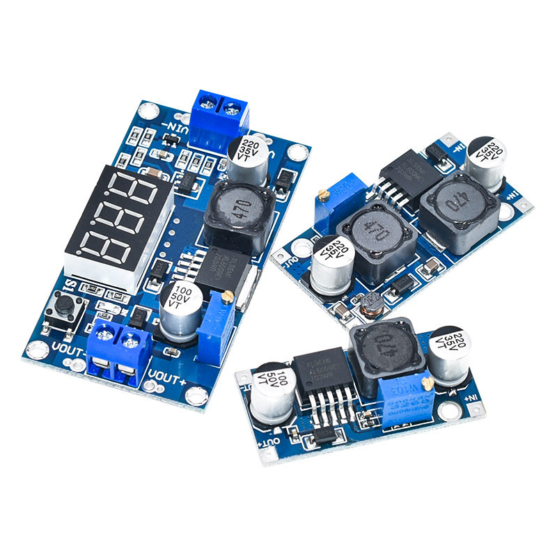 XL6009 DC-DC 升压电源稳压模块输出可调5V/6/9/12V升24v带数显4A