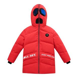 abckids童装2024冬季新品男童宝宝卡通眼镜加厚羽绒服F152209415