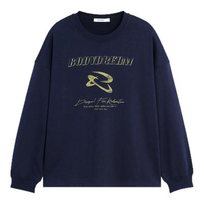 【复古回潮】BODYDREAM印花做旧长袖T恤男秋款复古脉冲风宽松上衣