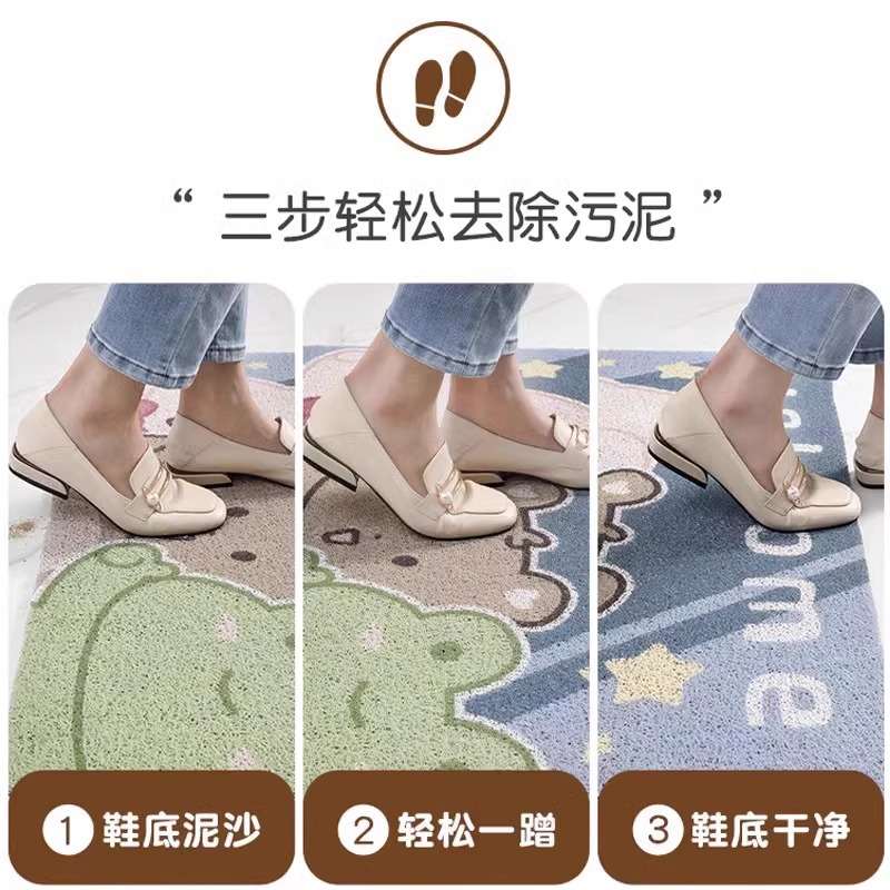 法式入户门地垫丝圈家用门垫门口垫子地毯进门玄关脚门外入门